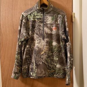 First Lite Camouflage Quarter zip grid fleece layering shirt camo hunting gear